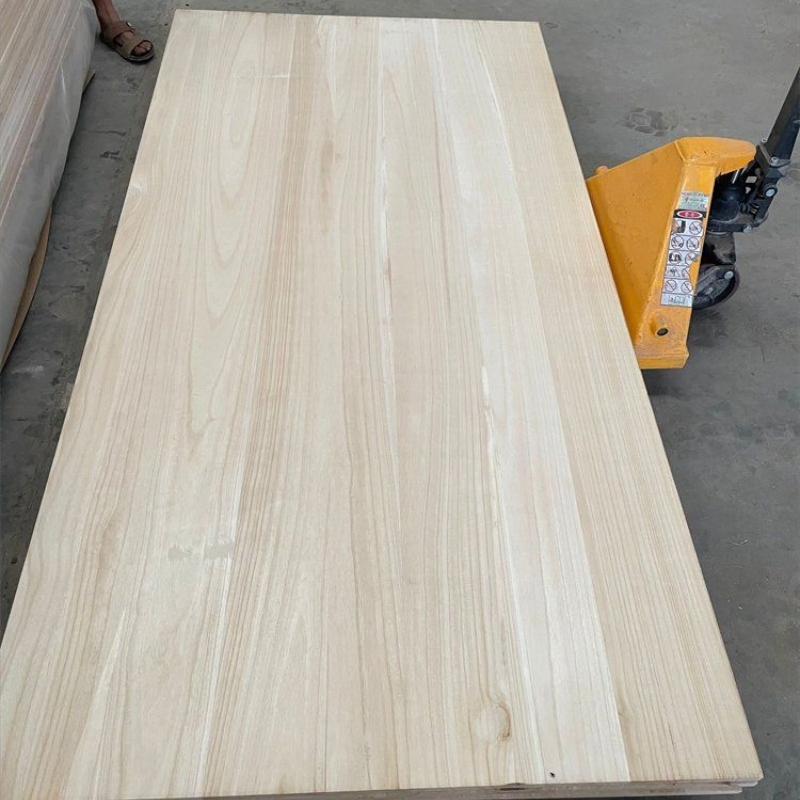 Paulownia Solid Wood Customized Paulownia Puzzle Household Raw Materials Furniture Wardrobe Solid Wood Board Factory Price