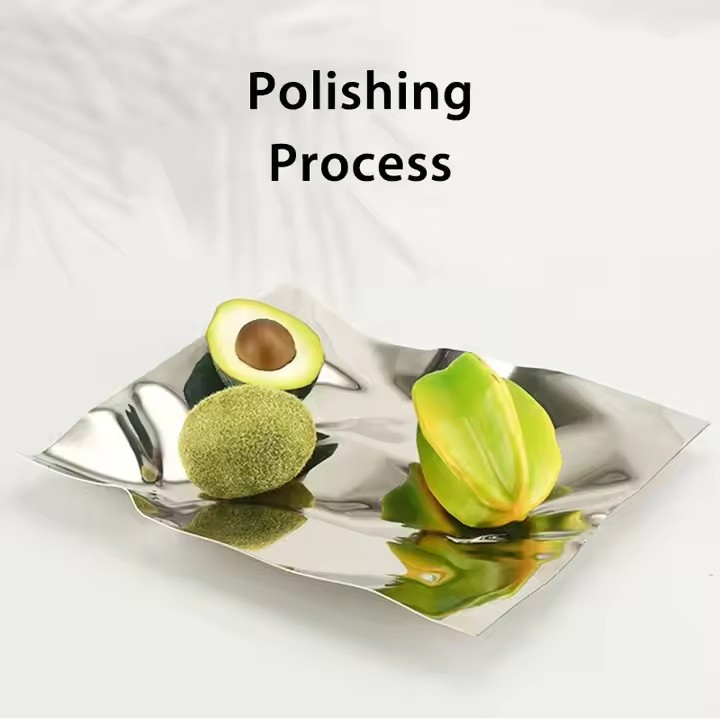 Custom Stainless Steel Food Tray – Reusable Irregular Dinner Plate for Plant-Based and Commercial Use