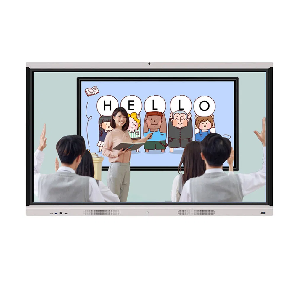 Digital Flipchart Flip Chart 65 75 86 100 Inch China Interactive LCD TV Whiteboard Projector Smart Board Interactive Flat Panel Display