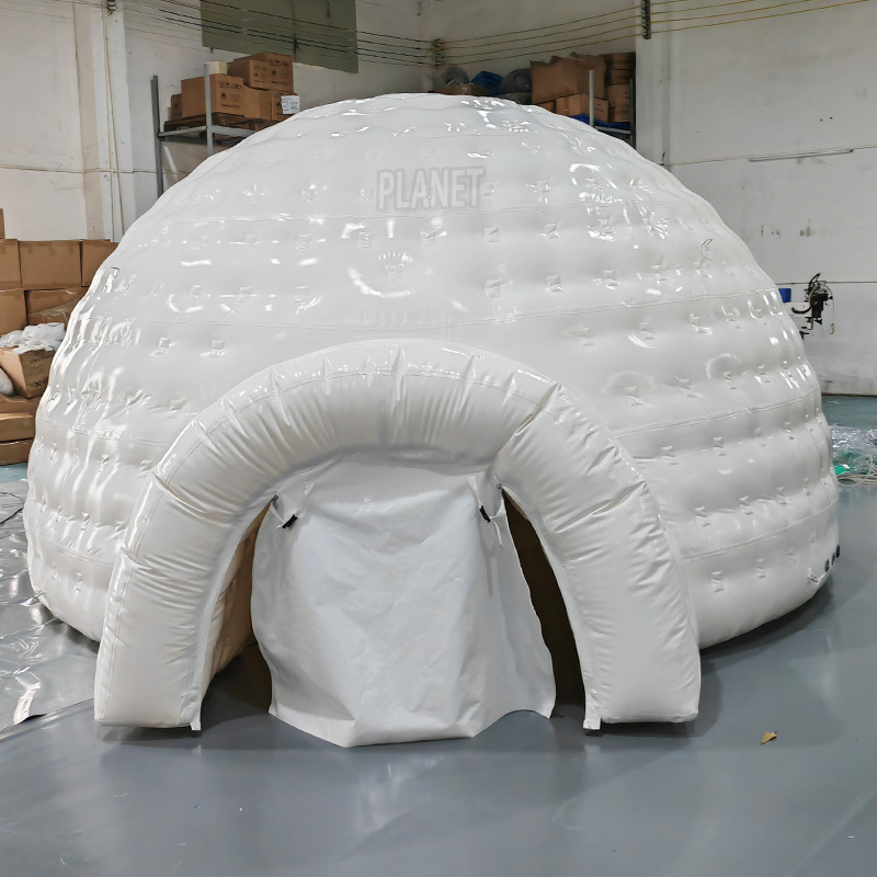 White Air Sealed Inflatable Igloo Night Club Tent for People Play Inside