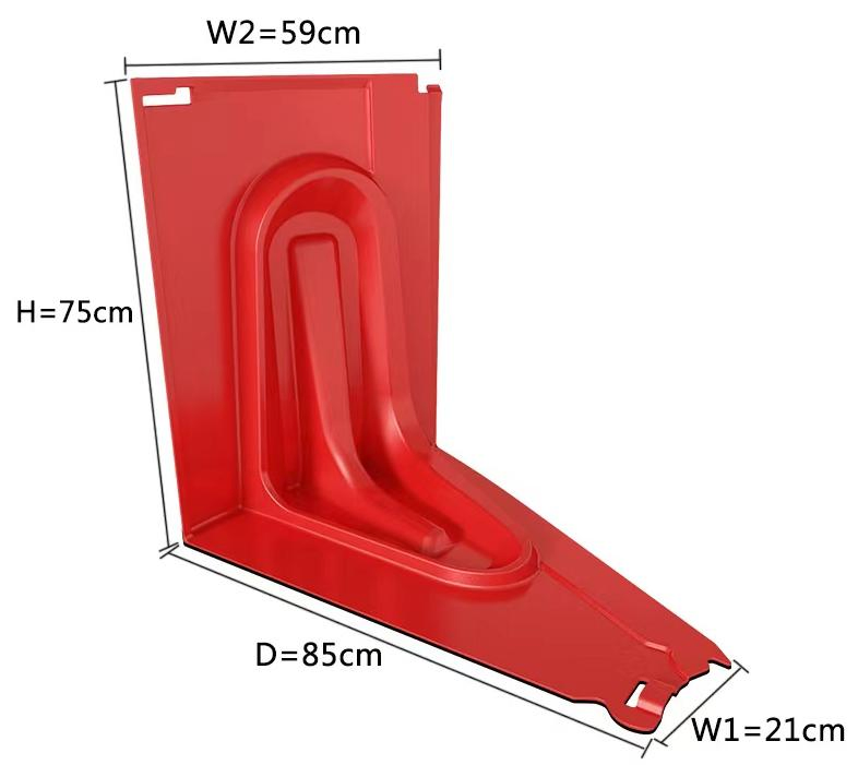 ABS Red Flood Board Blocking Water Board Boxwall to Anti Flood