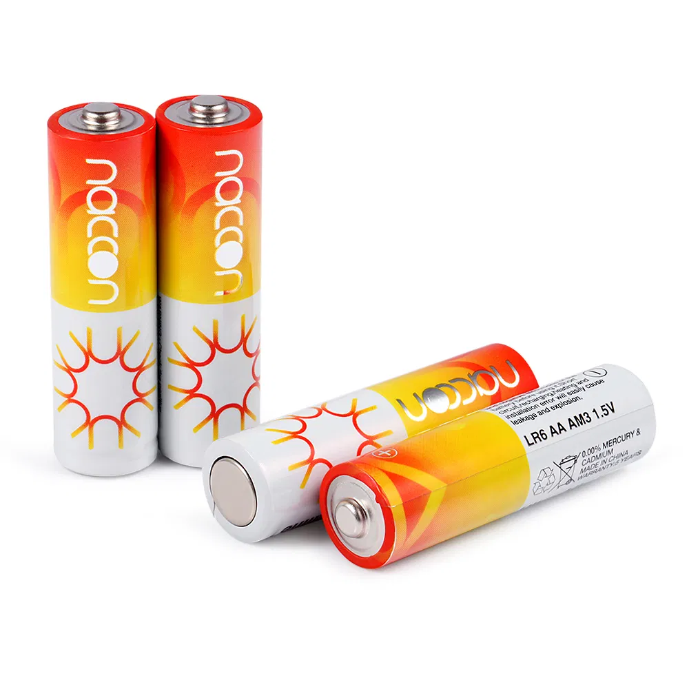 Factory Reasonable Price Am3 Lr6 AA Size Aluminum Jacket Alkaline Battery AA Battery with RoHS Kc Certificates
