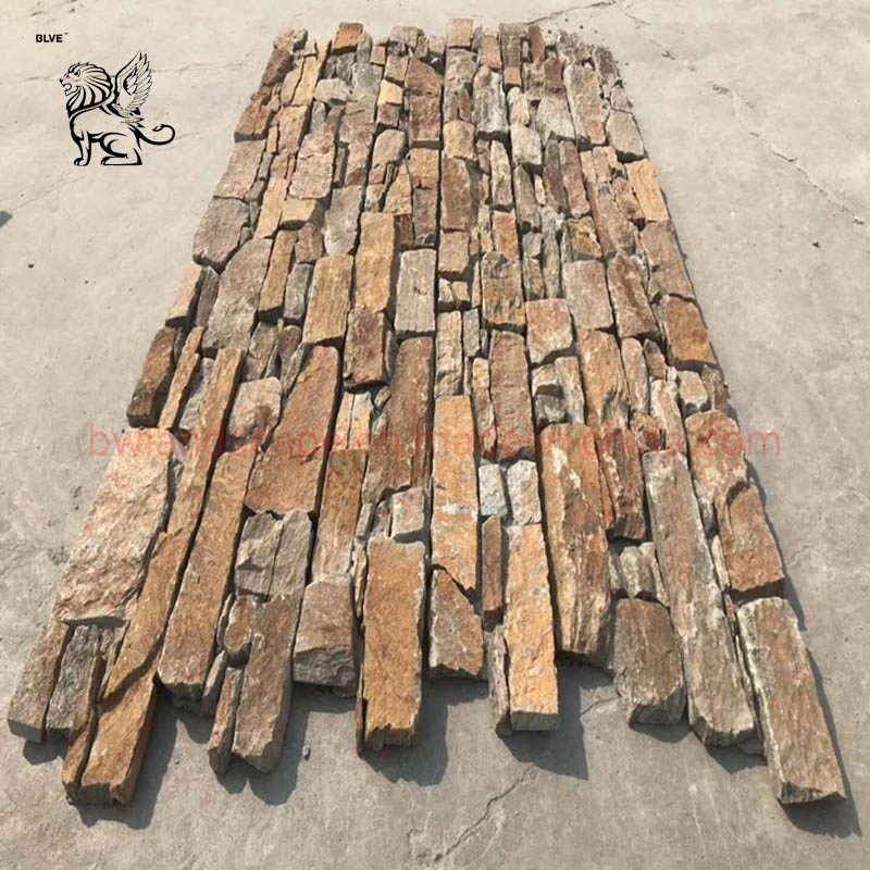 Blve House Rust Exterior Wall Stone Veneer Outdoor Natural Culture Stone Slab Cladding