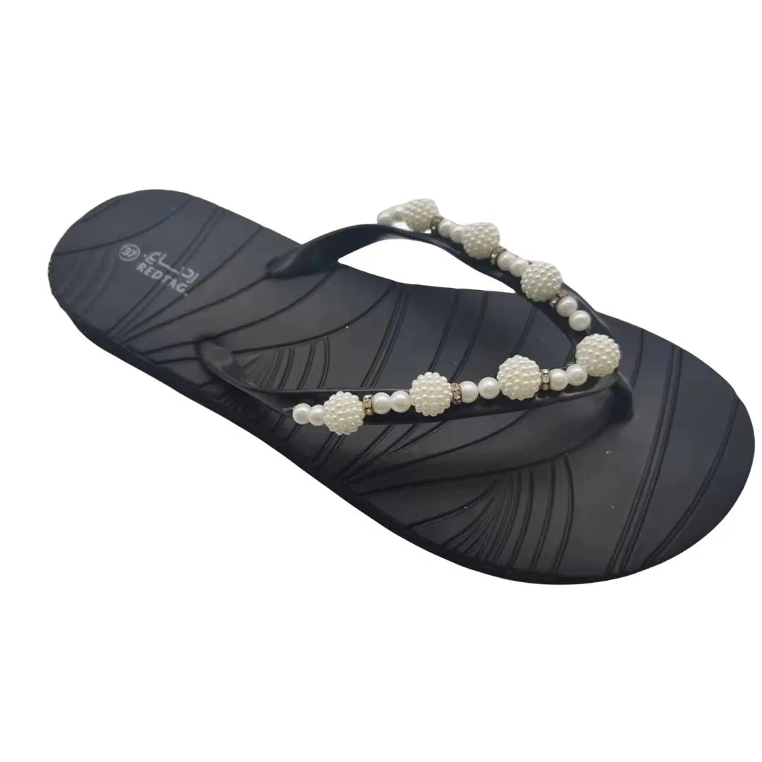 New Design Custom Logo Hotel Guest Summer Slide Slippers PU PVC EVA Outdoor Non-Slip Flip Flop for Women