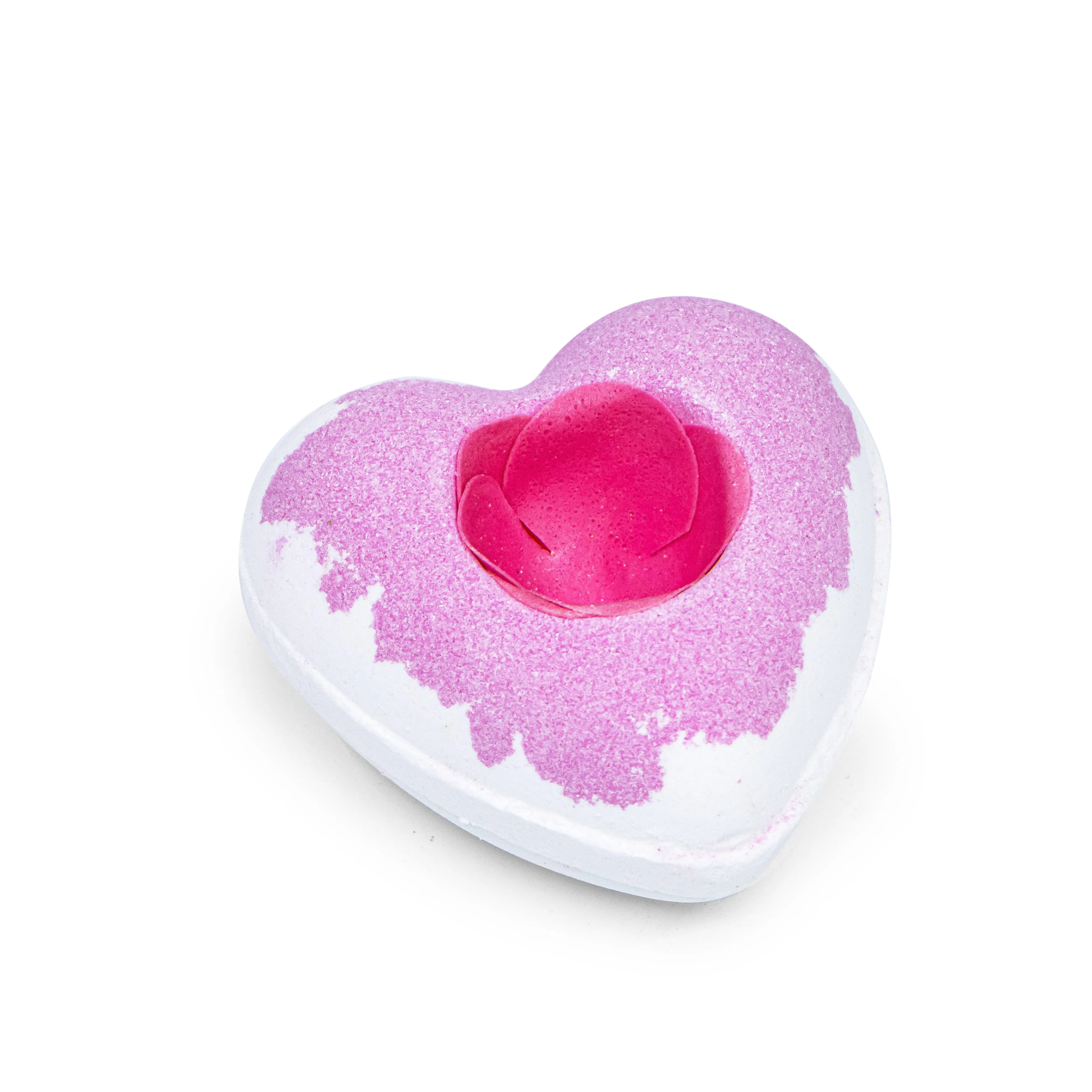 Customized MSDS/100% Natural Heart Shape Bath Bomb Lover's Pink Heart Bath Bombs