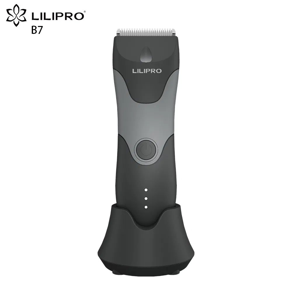 Waterproof Grooming Trimmer Lilipro B7 for Men's Whole Body Hair Cutting Skinsafe Blades