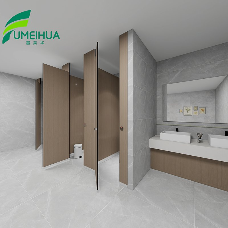 Floor to Ceiling HPL Honeycomb Toilet Cubicle Partition