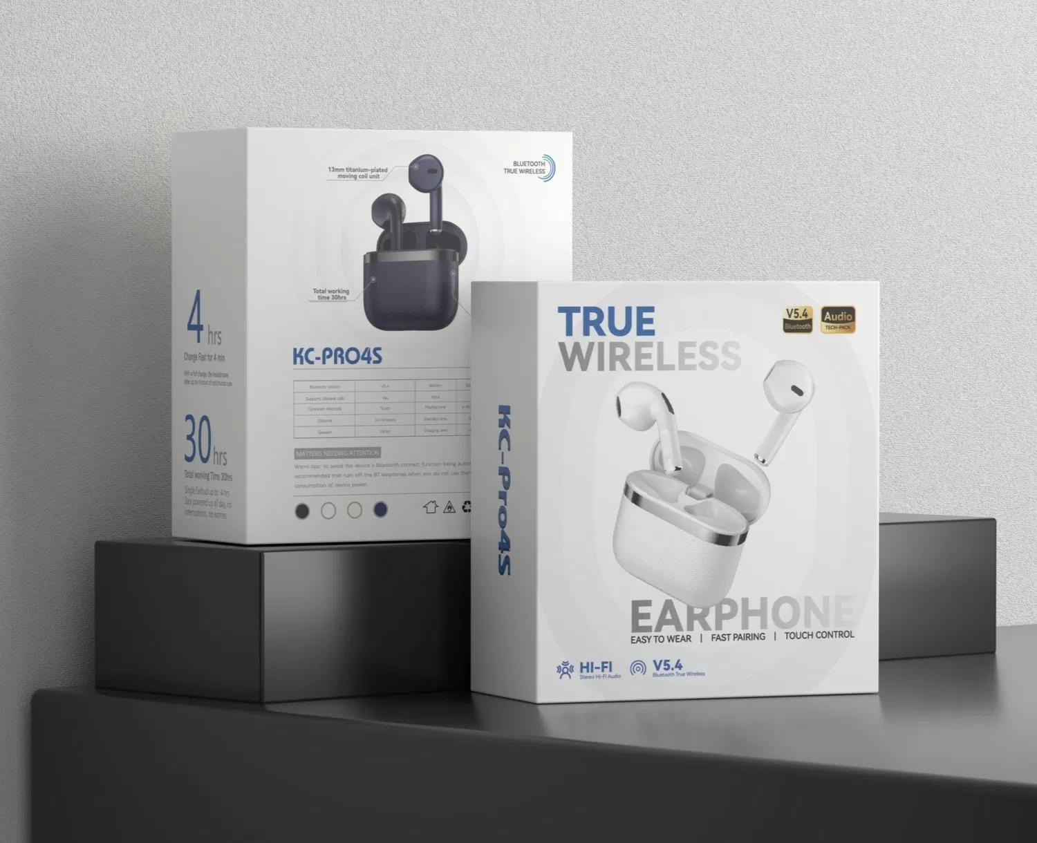 Беспроводные наушники Bluetooth KC-PRO 4S с шумоподавлением