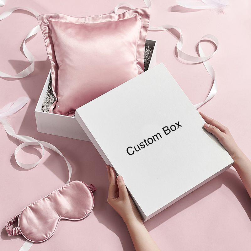 Manufacturer 6A Grade Pure Silk Fashionable Wedding Silk Pillowcase Gift Set with Custom Logo