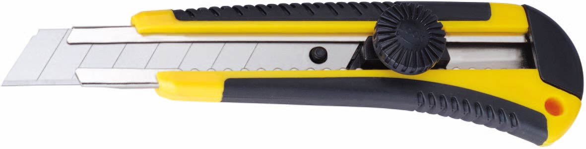 Utility Knife, TPR Handle Cutter, 18X100mm Spare Blade