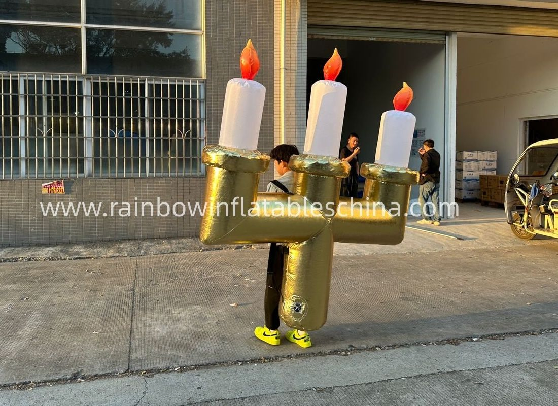 Inflatable Walking Candlestand for Event Advertisement and Themed Party Display