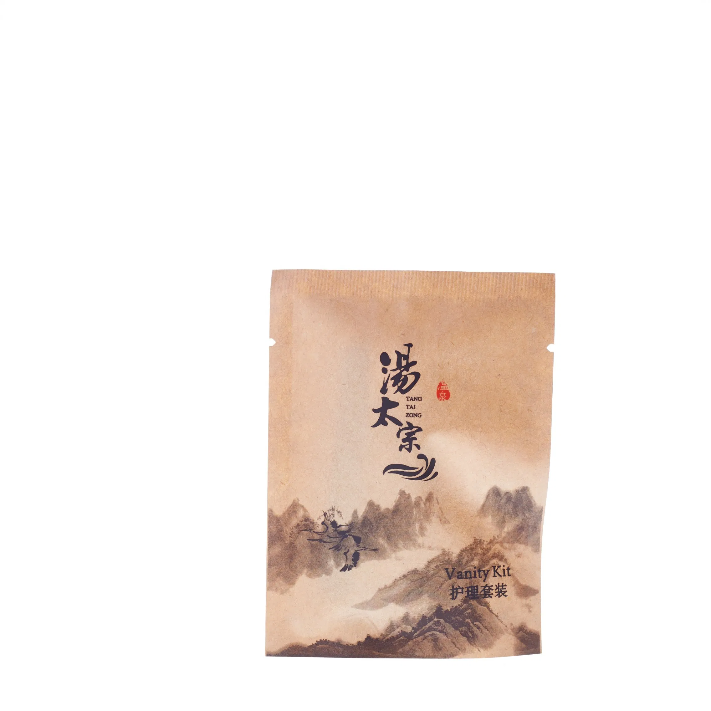 Travel Size Biodegradable Hotel Amenities with Kraft Paper Bag Packing
