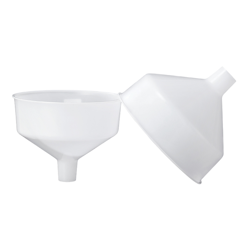 White Large Diameter Industrial Filter Plastic Funnel