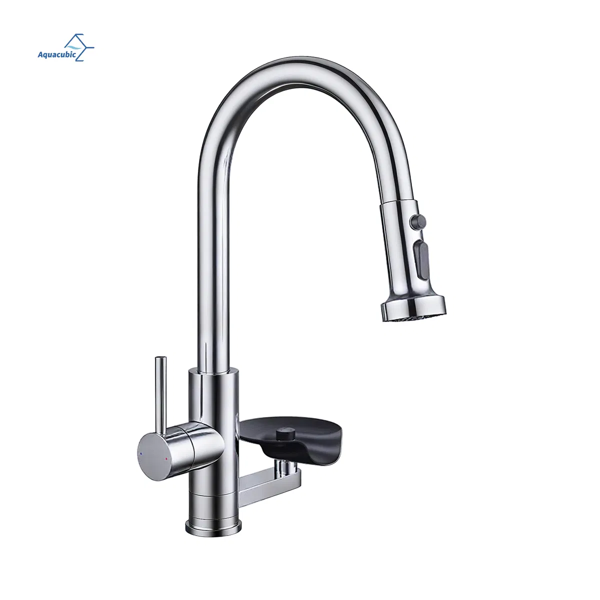 2026 High-Pressure Pull-out Kitchen Faucet - Integrated Cup Washer & Glass Rinser