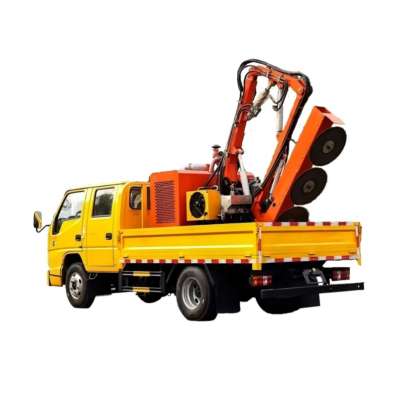 Integrated Trimming Greening Truck Pruning Harvesting Storage Hedge Trimmer Crush Branch Cutter Weeder Lawn Tree Branches Cutting Weeder Lawn Vehicle