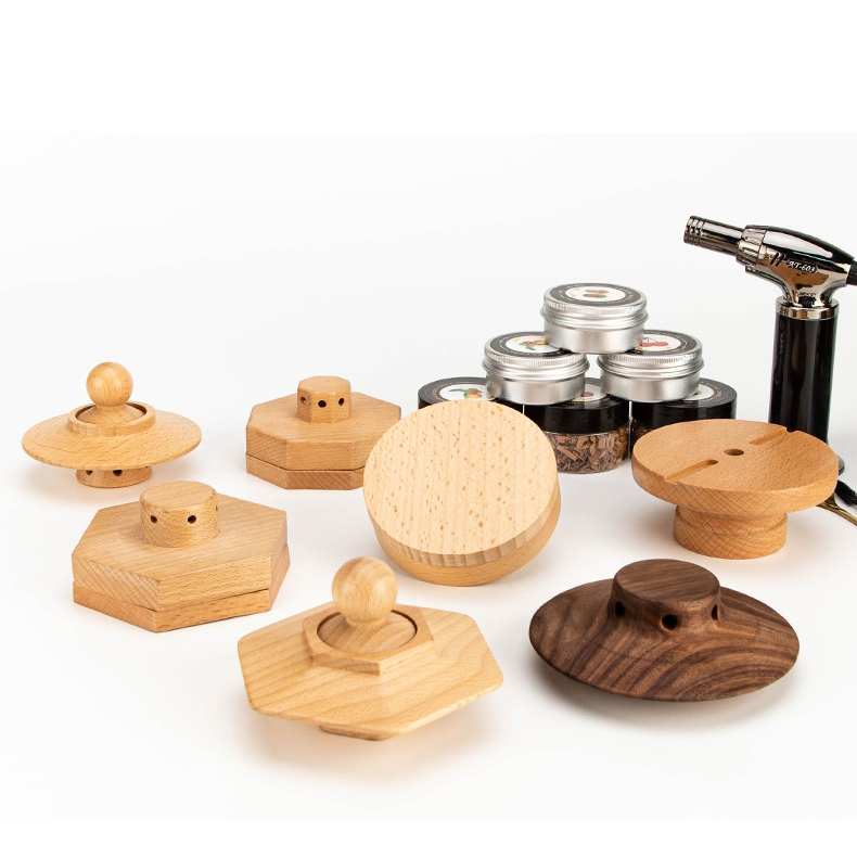 Old Fashioned Whiskey Smoker Kit with Torch 4 Kinds of Wood Chips for Italy Big Whale Dinkelacker