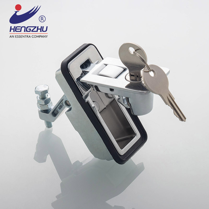 Hengzhu Ms6018z-2-1 Truck Electrical Panel Trigger Latch Push Button Door Lock Zinc Alloy Compression Lever Lock