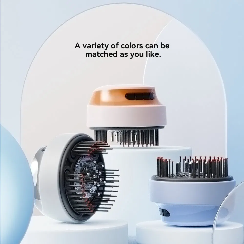 Умный вибрационный массажер для головы с красным светом