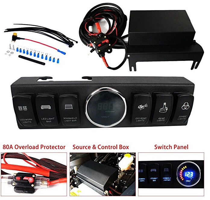 Jeep Wrangler 6-Switch Relay Panel Assembly