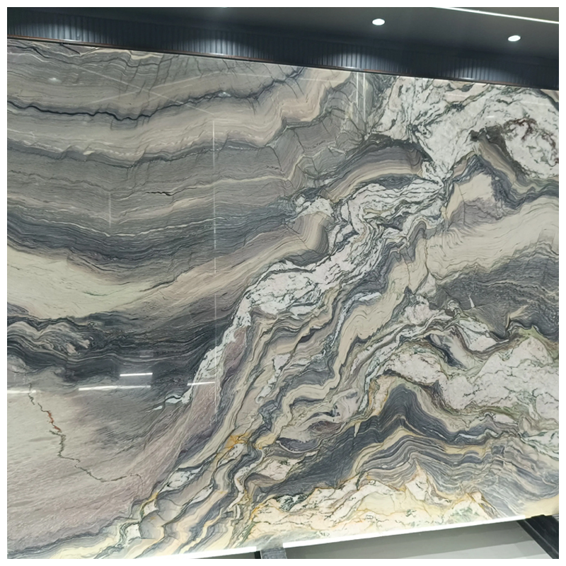 Brazilian Explosion Blue Quartzite Slabs for Countertops and Walls