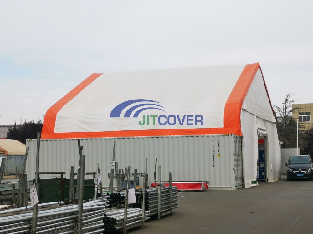 Shipping Container Steel Roof PVC Storage Tent (JIT-5040C)