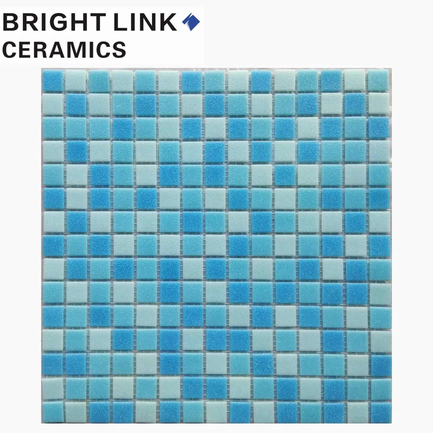 Голубая стеклянная мозаика для бассейна