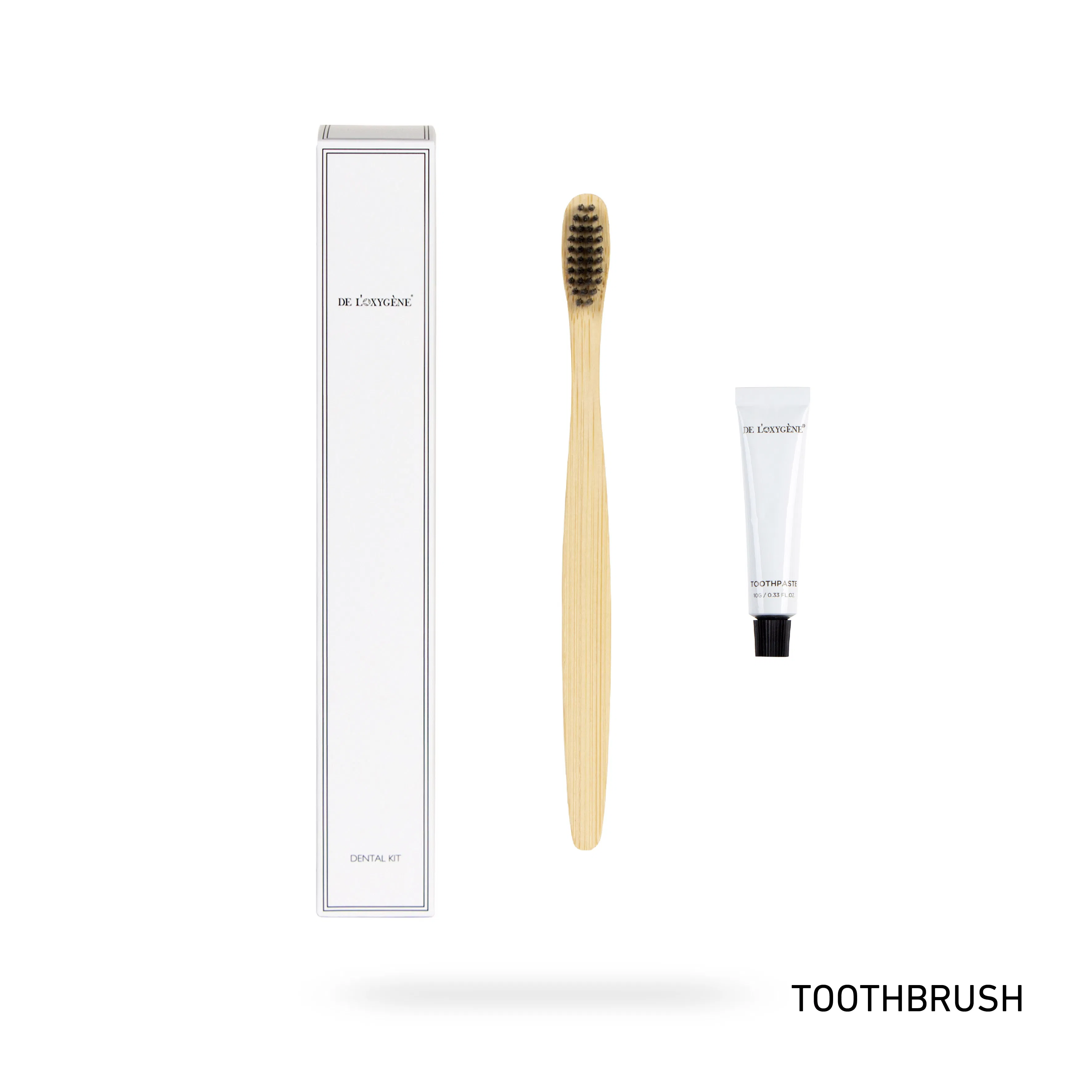 Custom Luxury Hotel Amenities Travel Disposable Toothbrush Toothpaste Set Dental Kit Hotel Supply