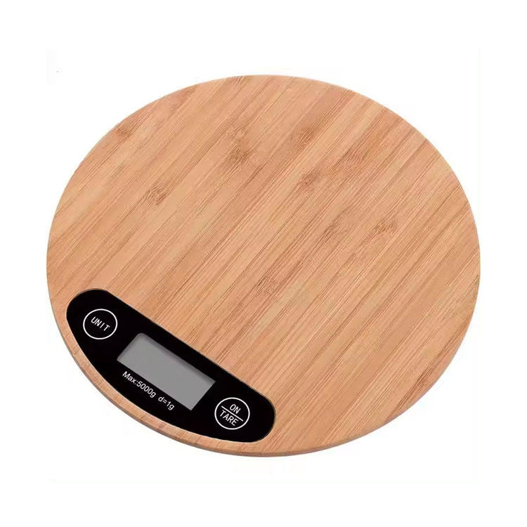 Кухонные весы Bamboo Panel с LCD дисплеем, 5 кг