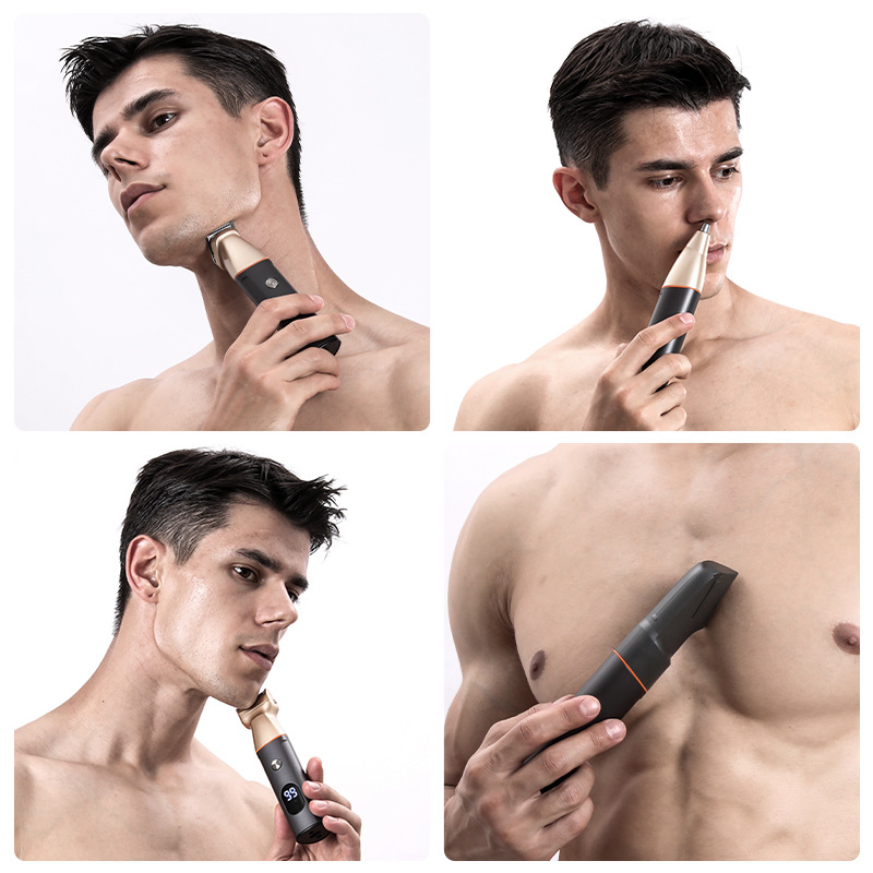 Men's Electric Trimmer for Nose Hair, and Washable Device for Use All Over The Body.
