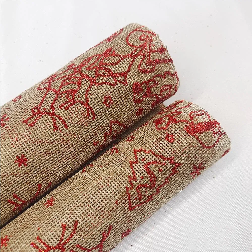 Custom Hot Stamping Linen Tablerunners Wedding Decorative Linen Table Runner for Dining Table