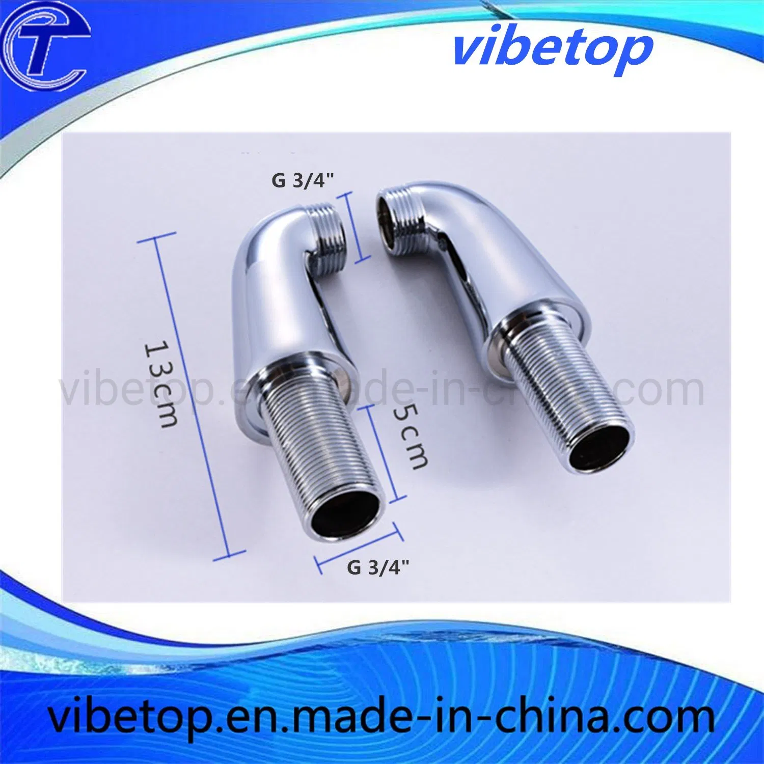 Brass Bathtub Mixer Faucet Eccentric Leg Faucet Fitting