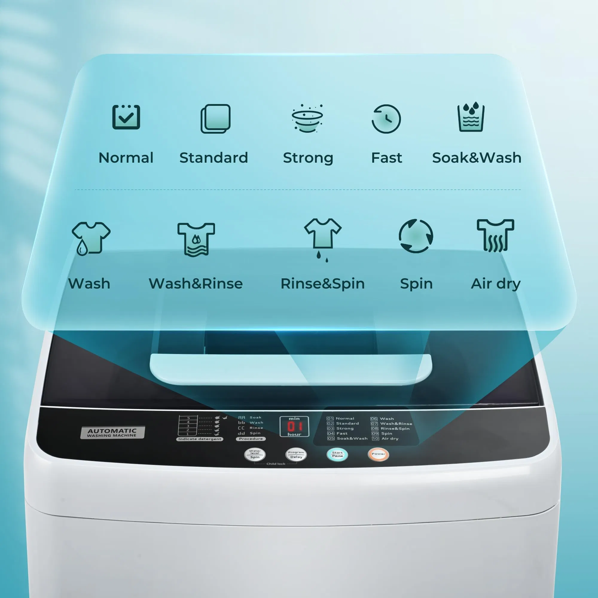 Euhomy Efficient Pulsator Washing Machine for Compact Apartment Living
