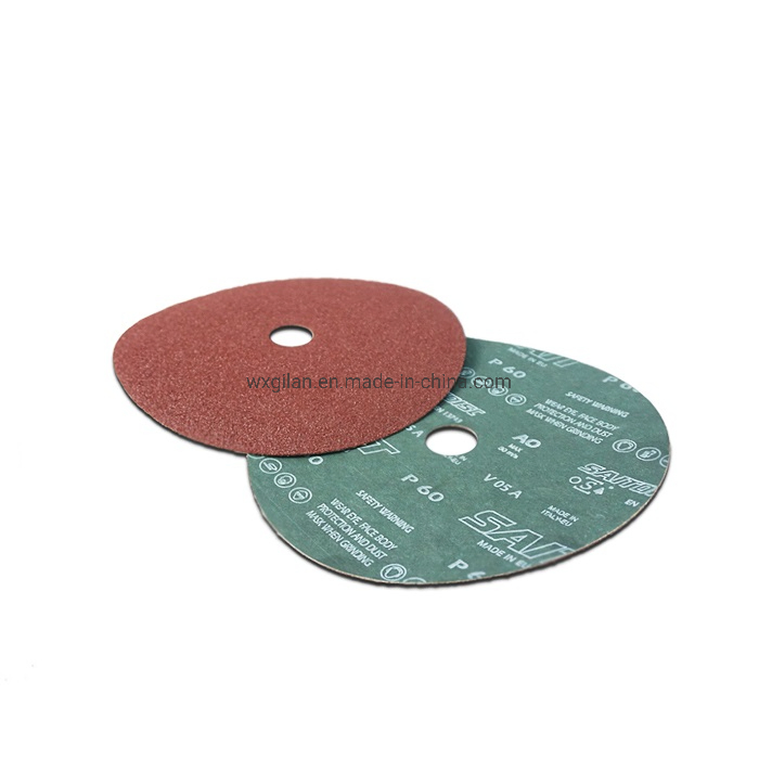 7 Inch 180mm Ao Fiber Disc Resin Backing Abrasives Disc