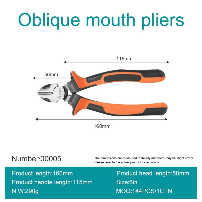High Carbon Steelneedle-Nose Diagonal Combination Pliers Customized OEM Fine Polishing Plastic Crimping