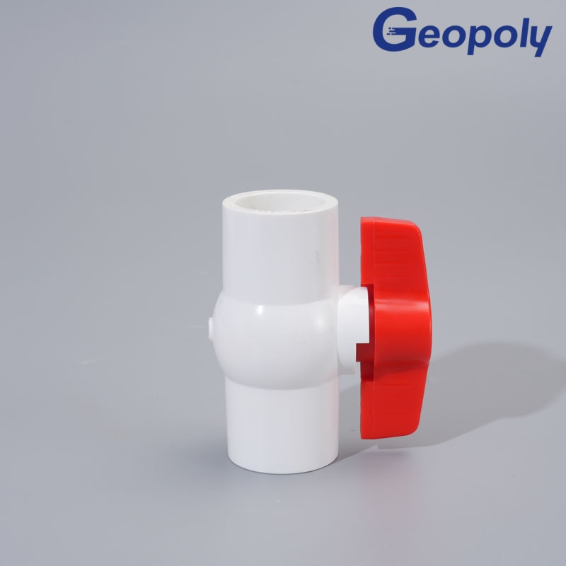 ASTM Grade PVC Socket Compact Ball Valve for Residential Water Line Control