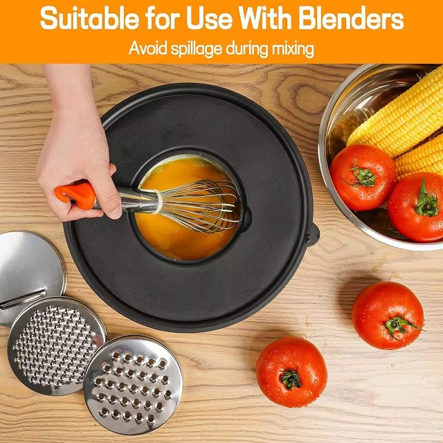 Stainless Steel Silicone Base and Cover Screwing Tool Set for Salad Bowl