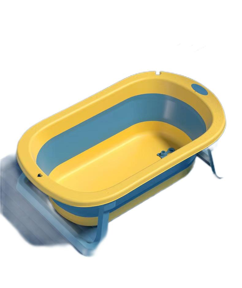 Bathtub Plastic Child Size Foldable Bath Tub Baby Infant Products Non-Slip Travelling Collapsible
