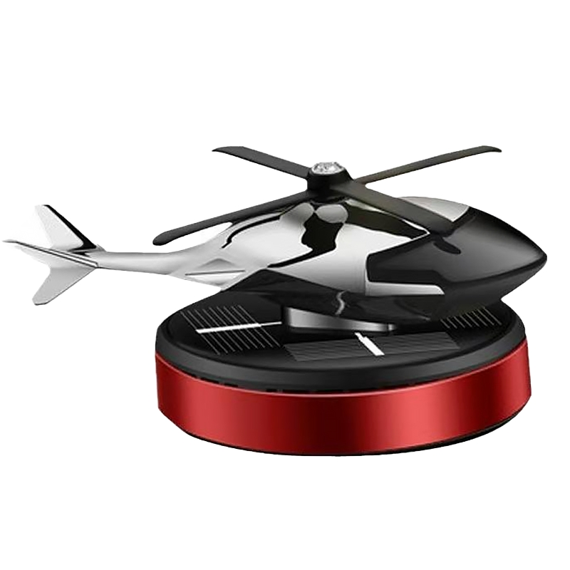 High-Grade Long-Lasting Fragrance Car Perfume Solar Aromatherapy Ornament Metal Helicopter Decoration