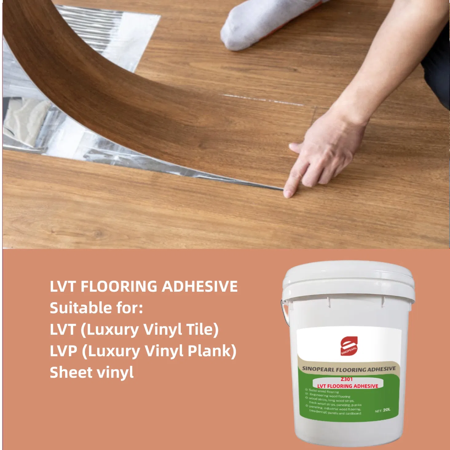 Luxury Vinyl Tile Glue for Interior Decoration