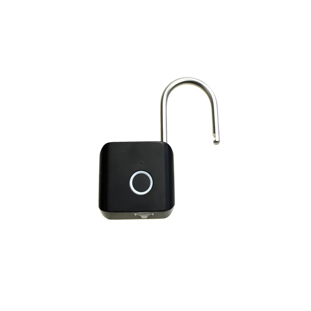Yh3644 Zinc Alloy Waterproof Rustproof Fingerprint Padlock Intelligent Electronic Small Lock Padlock