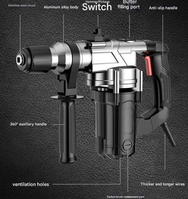 Перфоратор ударный электрический для бетона Cisivis
