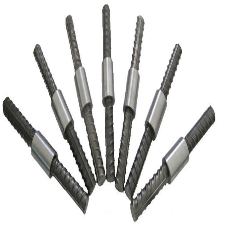 45# Carbon Steel Metal Building Material Steel Rebar Coupler Splicing Connector Pipe Fitting Bar Sleeve Scaffolding Directional Splice Flexible Quick Coupling