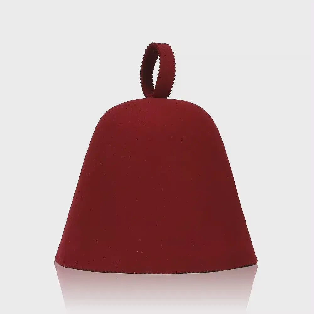 High Quality 100% Wool Felt Sauna Hat for Russia