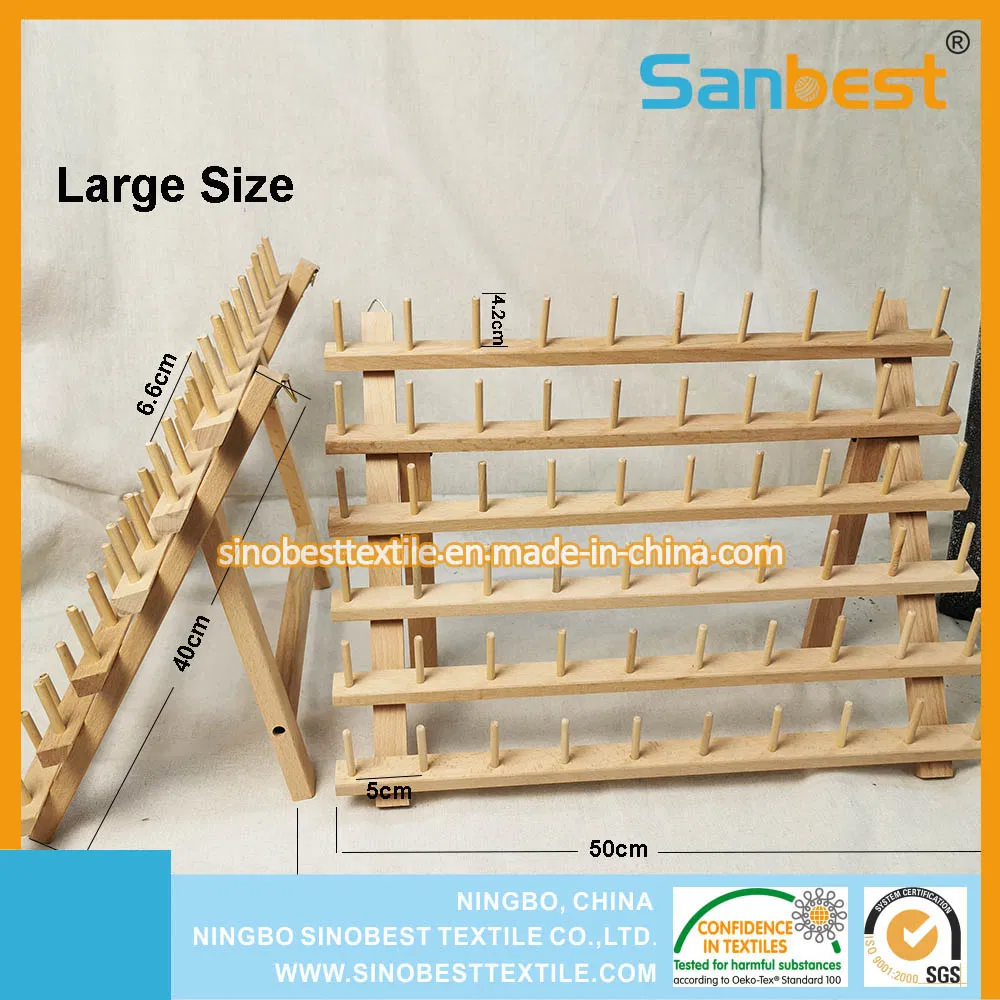 Embroidery & Sewing Thread Foldable Wooden Stand Holds Organizer Wall Mount Storage Holder