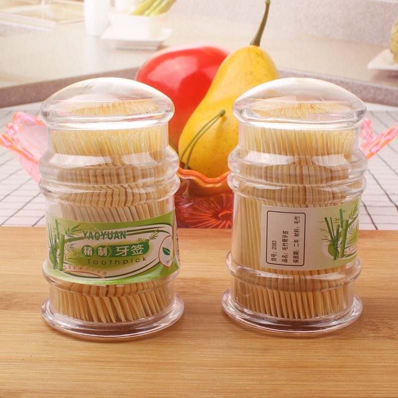 Wooden Toothpicks Cartoon Picks Forks Toothpick Set for Kids 10PCS Case Toothpick Knife