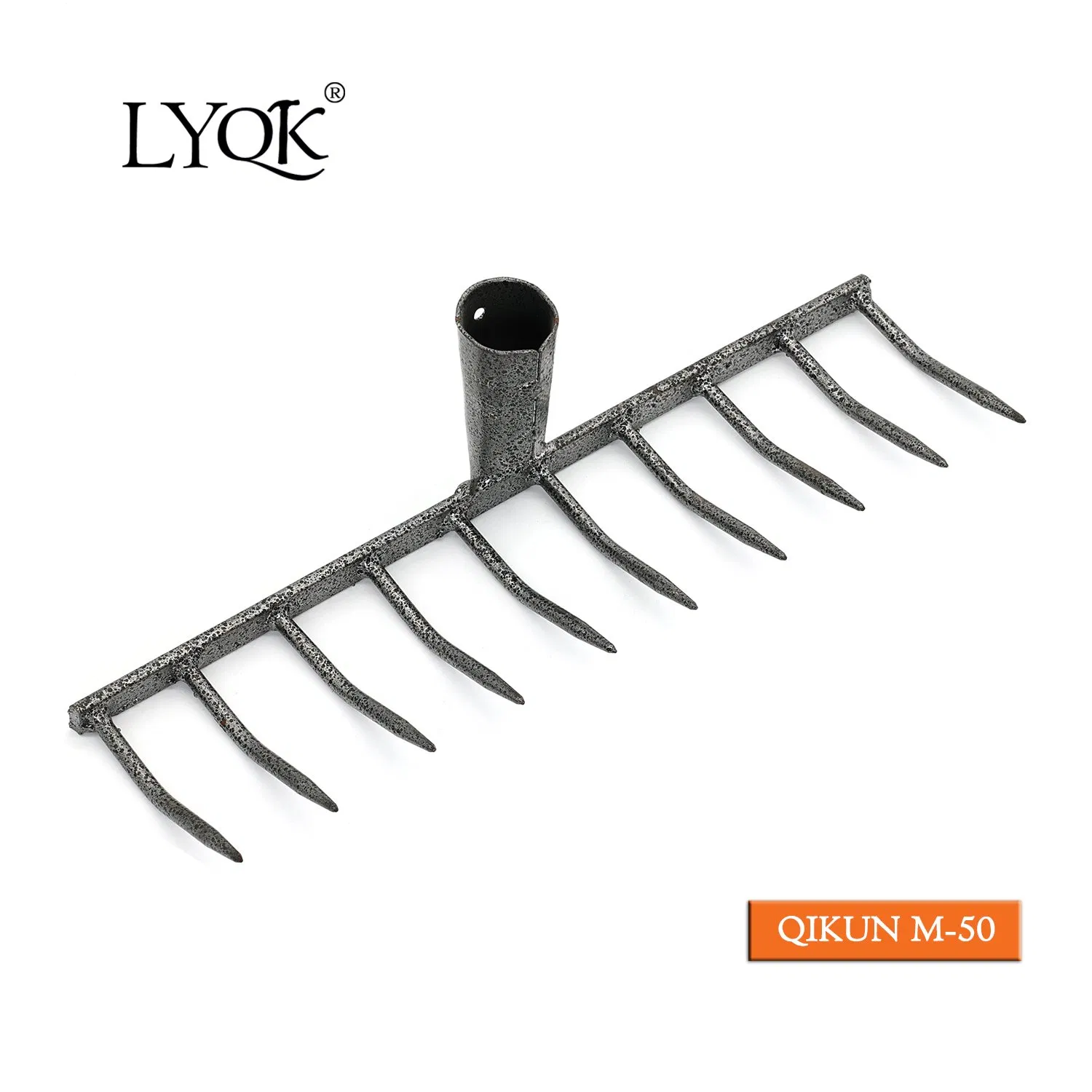 M-46 Agricultural Tool Garden Tool Farming Tool Manual Drop Forged Steel Rake with Sharped End