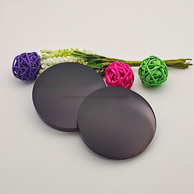 Custom-Made Cr39 1.56 Hc Tinted Gray Sunglasses Optical Lens