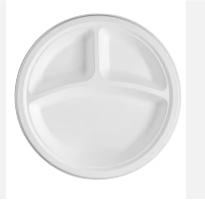 Bagasse Disposable Takeaway Eco-Friendly Salad Plates