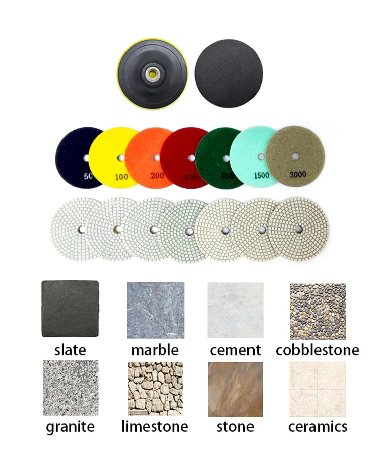 Diamond Polishing Flexible Pad for Floor Concrete Granite Porcelain Tile Stone