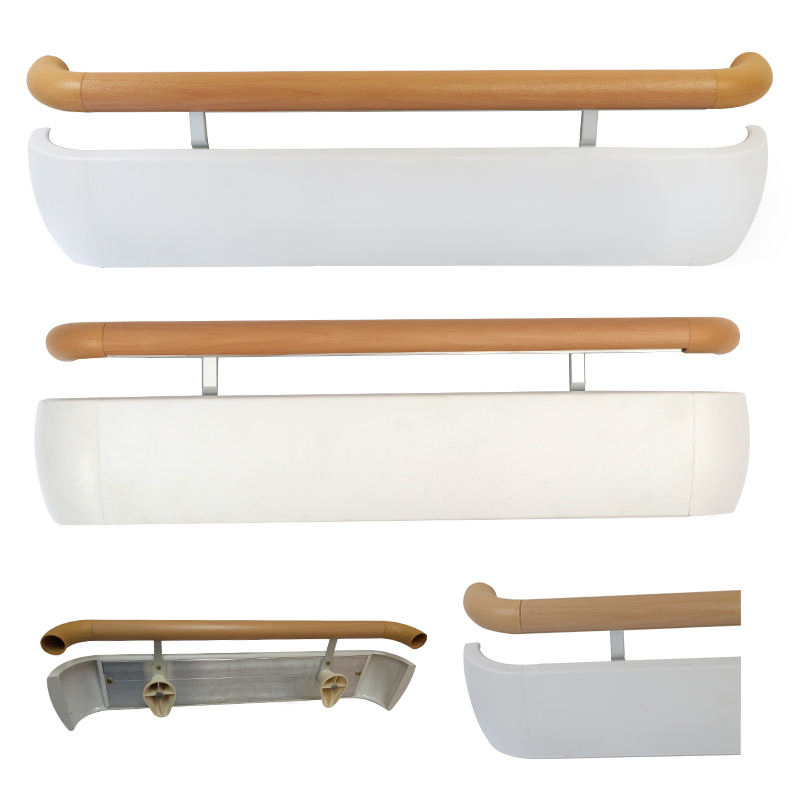 Hospital Wall Protection Corner Guardrail Corridor Handrail PVC Railing